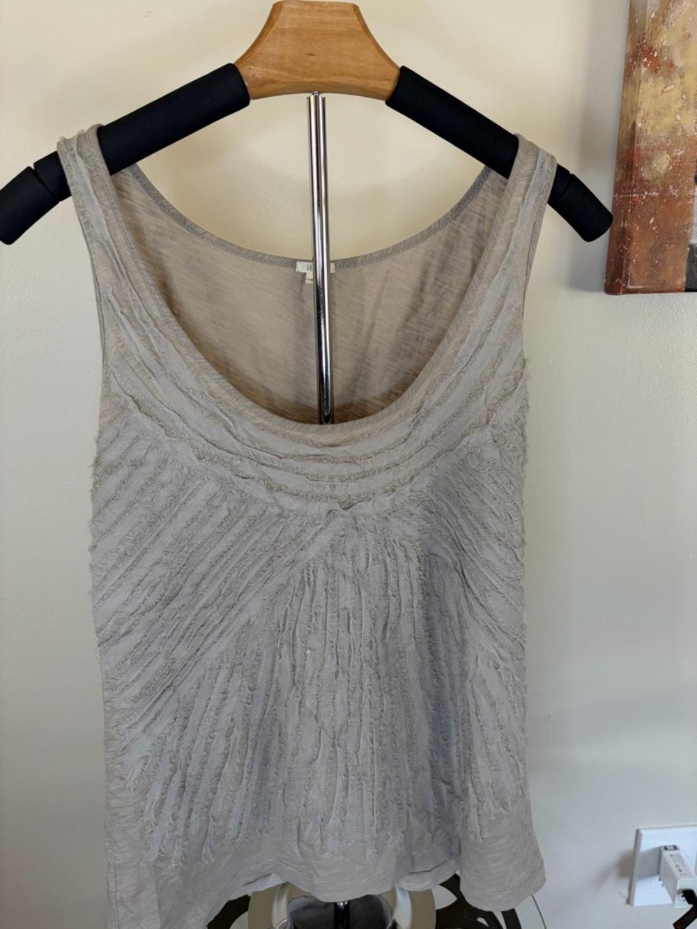 J. Crew Light Gray Scoop Neck Tank
